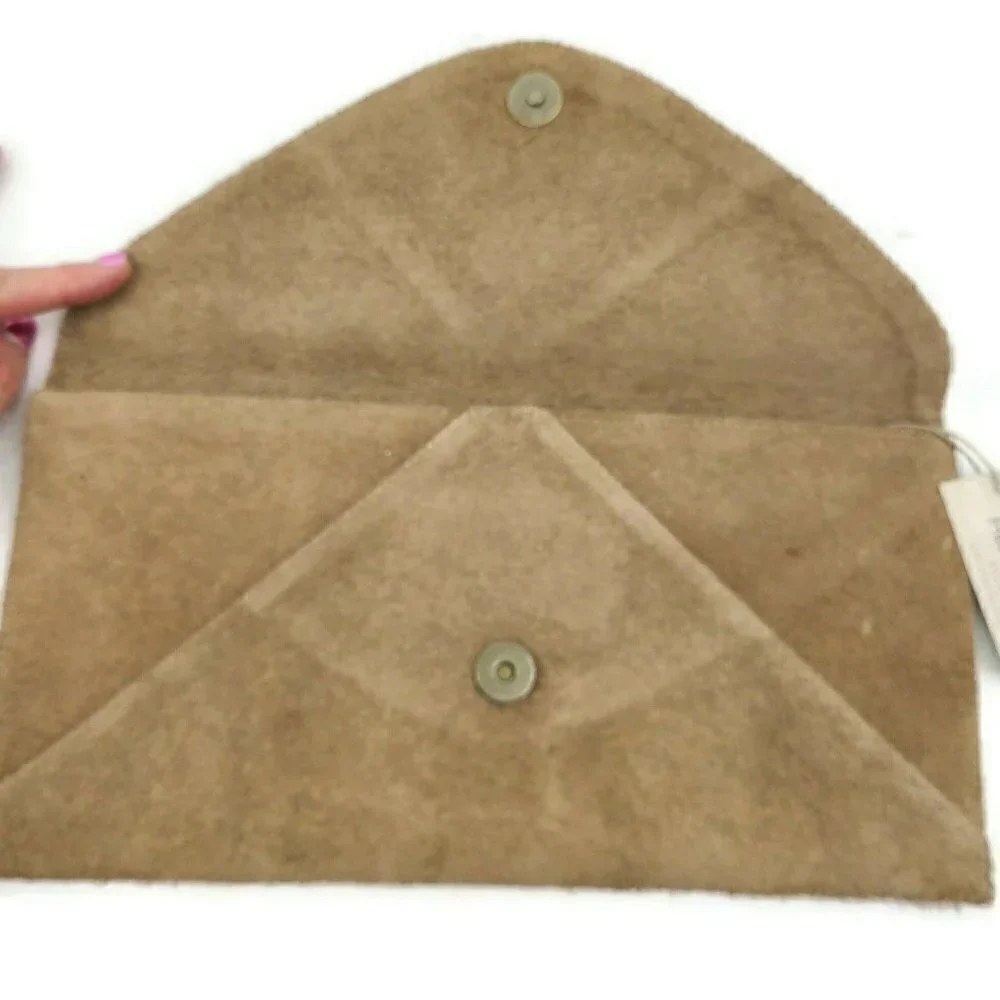 New Ali Dakota Kauai Suede Clutch Purse 